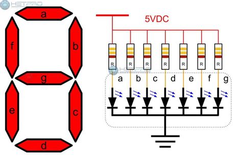 pinout display 7 segmentos|7.